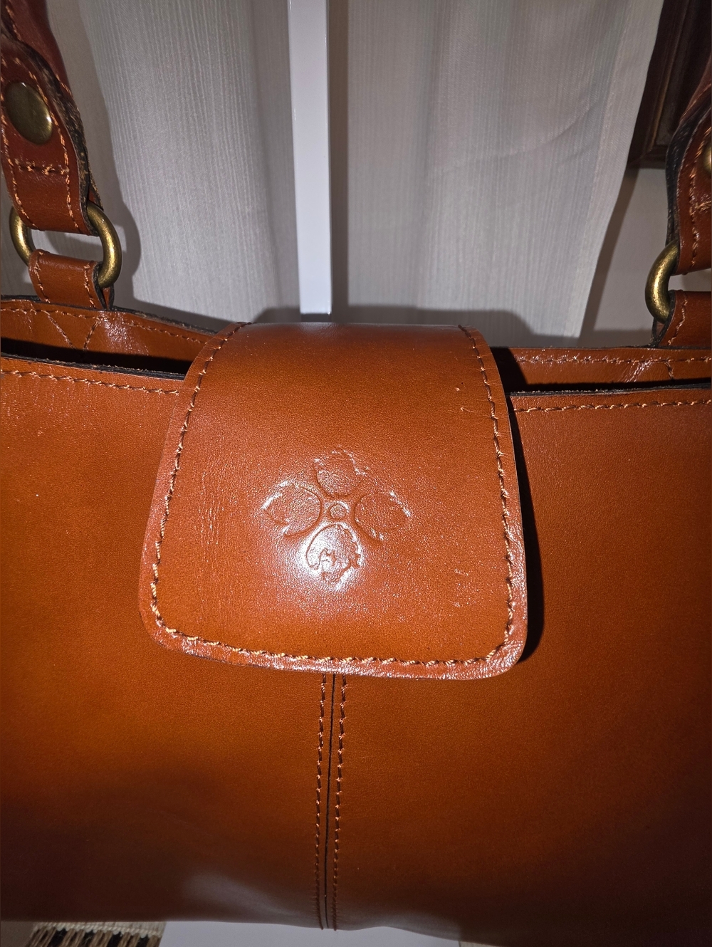 Patricia Nash Rienzo Leather Satchel - Picture 5 of 16